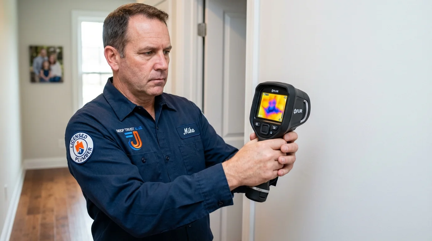 Thermal imaging leak detection by Johns Plumbing LLC in Robert Lee